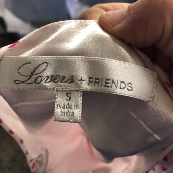 Lovers Friends Skirt Womens Small Pink White Suffolk Coquette Feminine NEW - Picture 7 of 16